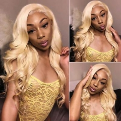 FashionPlus Hair Affordable Glueless 613 Blonde Human Hair Full Lace Wig With Baby Hair