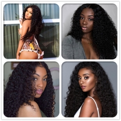 FashionPlus  Water Wave Full Lace Wigs With Baby Hair Wet And Wavy Brazilian Virgin Hair 