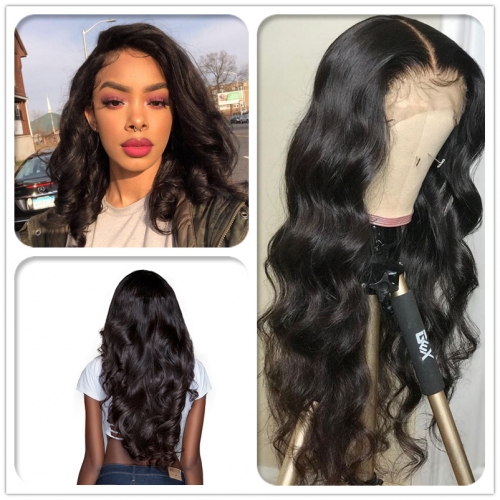 FashionPlus Affordable glueless Virgin Peruvian Hair 13x4 Frontal Wigs
