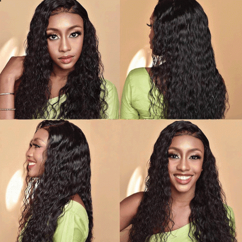 FashionPlus  Unprocessed Brazilian Hair Lace Front Wigs 180% Density Glueless Swiss Wigs With Natural Hair line