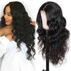 FashionPlus Hair 180% Density Unprocessed Malaysian Hair Wigs Natural Long Body wave 360 lace front Wigs