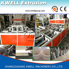 Plastic PVC PE PP PPR corrugated Pipe Socketing belling Machine