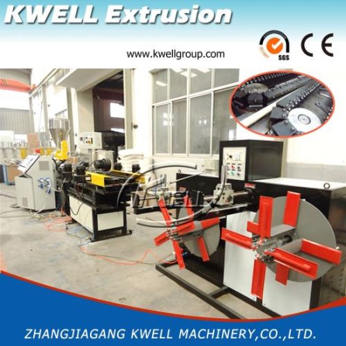 PVC powder material single wall corrugated pipe extrusion line