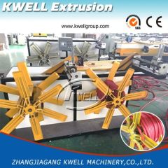 PE material single wall corrugated pipe extrusion line