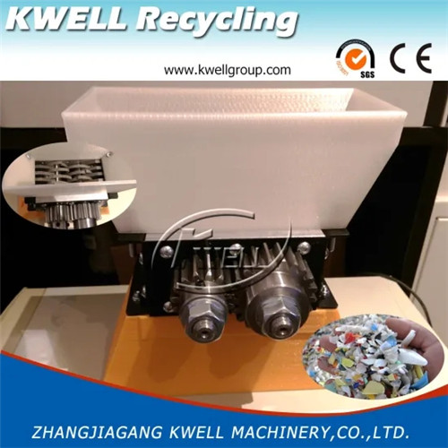 Mini plastic shredder for PET HDPE PP mineral waste water bottle kitchen  home use Kwell Machinery Group China