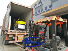 Machine delivery shipping loading for PVC steel wire reinforced hose tube production extrusion line machine