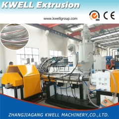 high pressure steel wire braided pvc tubing extrusion machine