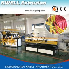 Corrugated hard polyethylene pipe extruder extrusion line for sale Kwell Machinery Group