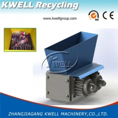 Mini plastic shredder for PET HDPE PP mineral waste water bottle kitchen home use Kwell Machinery Group China