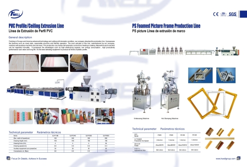 PVC Profile/Ceiling Extrusion Line/ Línea de Extrusión de Perfil PVC