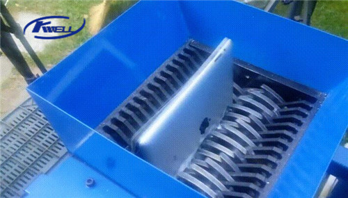 Stainless steel shredding chamber blades of WT200 mini shredder Kwell Group  China