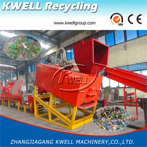 Wet type PET bottle recycling label removing remover Kwell