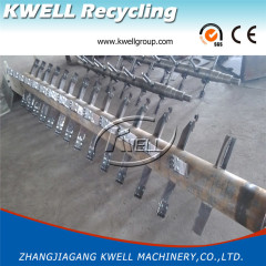 One shaft two air blower PET recycling label remover machine Kwell