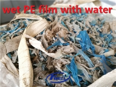 High moisture PE PP film woven nonwoven bag film scraps pelletizing extruder line Kwell