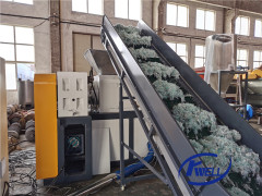 500kg/h PP raffia woven Squeezing Granulator machine