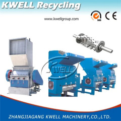 Hard rigid PVC HDPE pipe recycling crusher Kwell