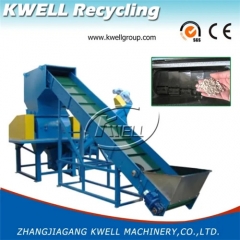 Hard rigid PVC HDPE pipe recycling crusher Kwell