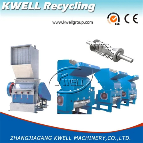 High output capacity crusher granulator for PVC HDPE corrugated pipe recycling Kwell