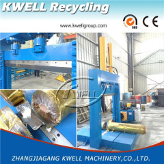 Single knife hydraulic splitter Guillotine for waste foil roll bale cutting machine cutter