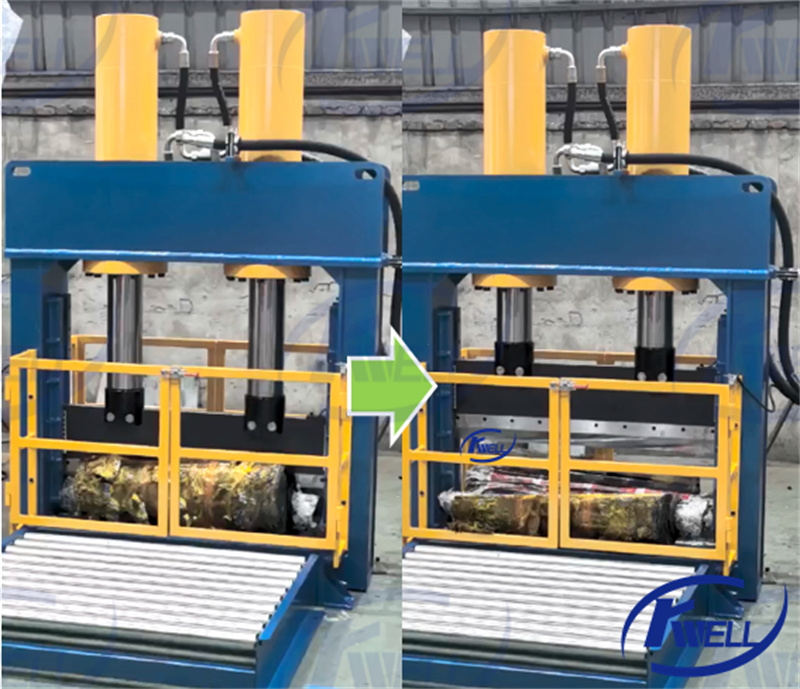 Testing news-HC200 Hydraulic guillotine for plastic