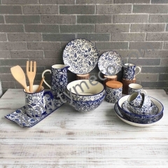 民族风情手绘陶瓷餐具系列