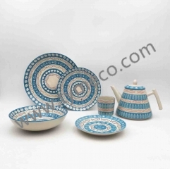 蓝色海洋手绘陶瓷系列