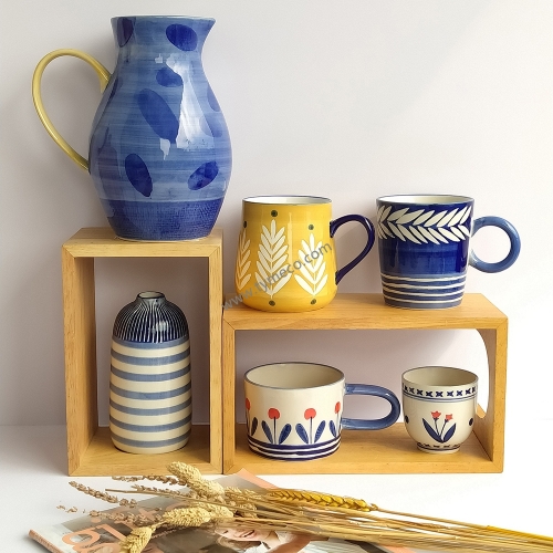 Hand-painted ceramic tableware