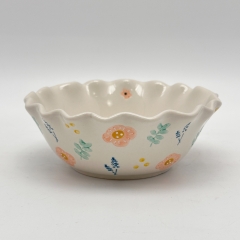 Ruffled bowl