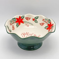 Wave-edge snack bowl
