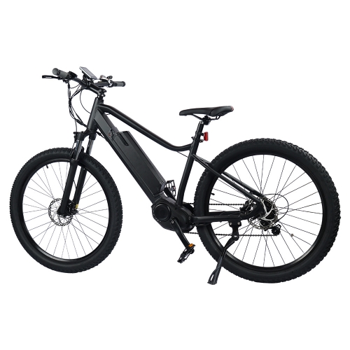SK03 Electric Mountain Bicycle 27.5 Inch 2.8 Tire Electric Bicycle With 500W Mid Drive Motor,Removable 48V 12AH Lithium-Ion Battery,7-Speed Double Sho