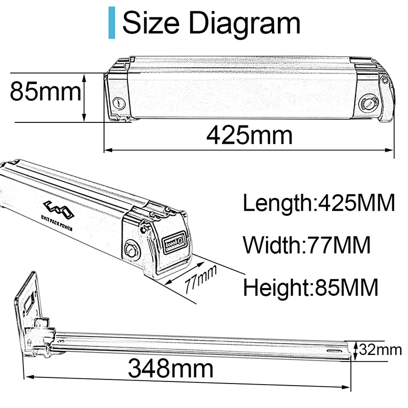 S007 ebike battery pack | S007 silverfish battery replacement | UPP battery