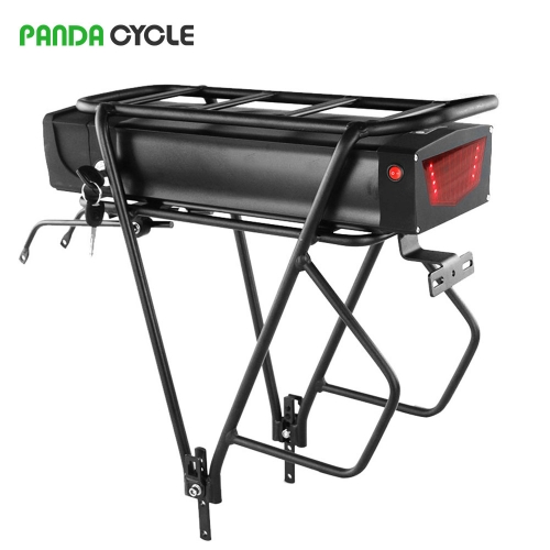 Panda Cycle S045 48V 20.8AH BMS30A 18650 Lithium Rear Rack Ebike Battery Pack for 0-1000W 250W 350W 500W 750W 1000W Motor with 2A charger【USA Stock】