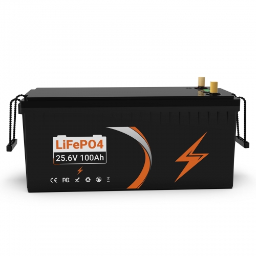 U205 25.6V 100AH Deep Cycles Life Rechargeable LiFePo4 Li-ion Battery For Outdoor Standby/RV/Tent Truck/Camper/Household Energy Storage【EU STOCK】