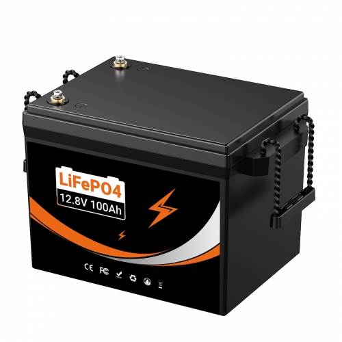 U206 12.8V 100AH Deep Cycles Life Rechargeable LiFePo4 Li-ion Battery For Outdoor Standby/RV/Tent Truck/Camper/Household Energy Storage【UK STOCK】