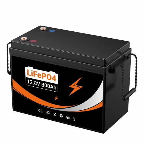 U204 12.8V 300AH Deep Cycles Rechargeable LiFePo4 Lithium Iron Battery For Outdoor Standby/RV/Tent Truck/Camper/Household Emergency Storage【US STOCK】