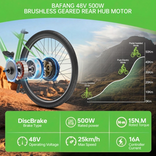 48V 500W 27.5Inch Rear Wheel hub Motor Kit Electric Bike Conversion Kit 【UK STOCK】