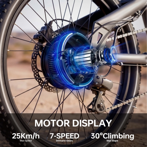 60V 2000W 27.5Inch Rear Wheel hub Motor Kit Electric Bike Conversion Kit【UK ONLY】