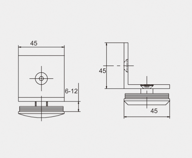 Glass bracket