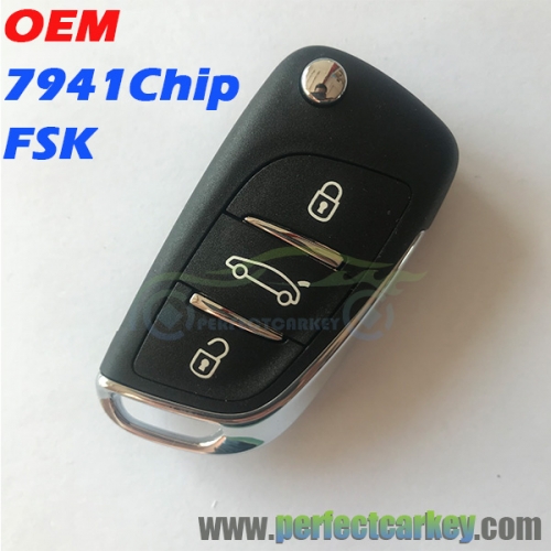 DS OEM 3Button 7941 Chip FSK flip key
