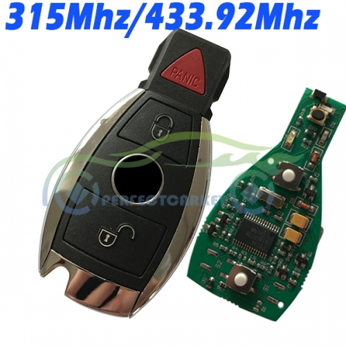 KYDZ BGA Type 2+1Button 315Mhz 433.92Mhz 2000year+ car key control auto smart key for Mercedes