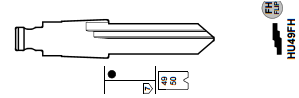 50Pcs/ Lot HU49FH Audi,Skoda,VW blade