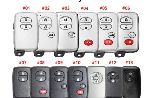 Toyota smart key shells