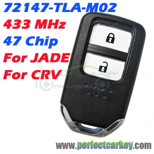 72147-TLA-M02 433MHz 47Chip Smart Key for Honda CRV Jade