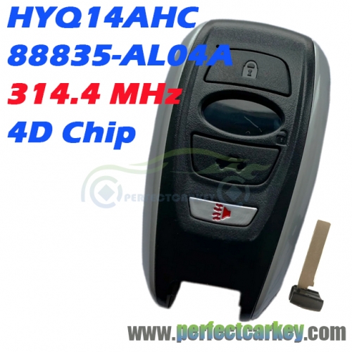 HYQ14AHC / 88835-AL04A 314.4MHz 4D Chip Smart Key for Subaru Legacy Outback