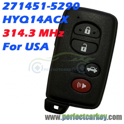 USA Model HYQ14ACX/ 271451-5290 314.3MHz Smart Key for Subaru Forester