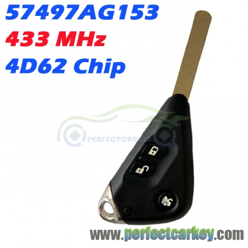 57497AG153 433MHz 4D-62 CHIP Remote Head Key for Impreza Forester Liberty