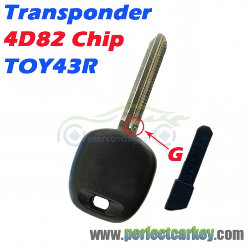 Assembled 4D-82 DST80 Transponder Key for Subaru Impreza Legacy