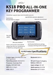 Lonsdor K518 Pro Full Version Key Programmer with Built-in GM CAN FD Toyota Emulator