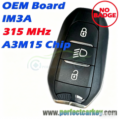 OEM Board IM3A 315MHz A3M15 4A Chip Smart Key for Citroen Peugeot