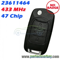 23611464 433MHz 47Chip Flip Remote Key for Chevrolet Captiva